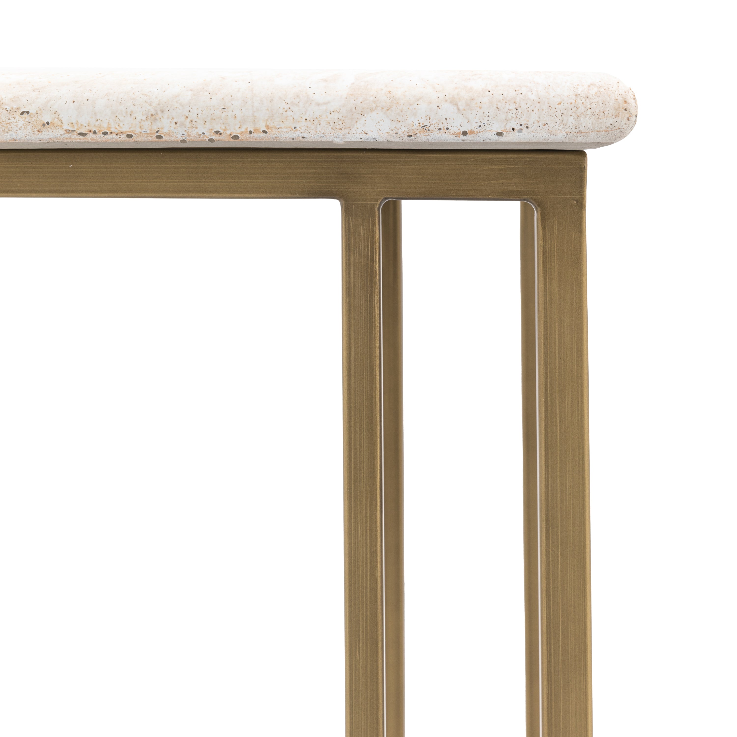 Annecy Bronze & White Concrete Supper Table
